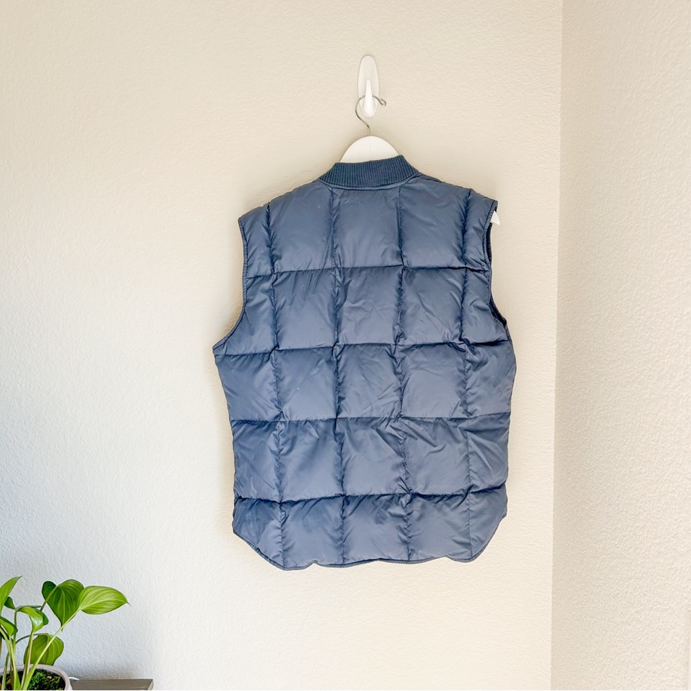 REI | Vintage Quilted Puffer Vest  sz LRG Blue - Picture 3 of 4